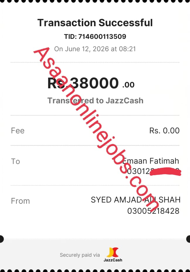 payment proof